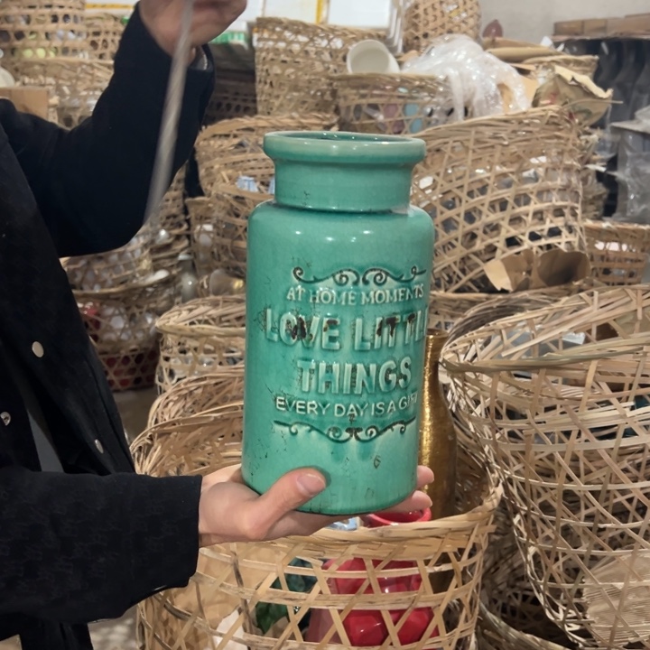 摆件高度26厘米口径10厘米微瑕捡漏