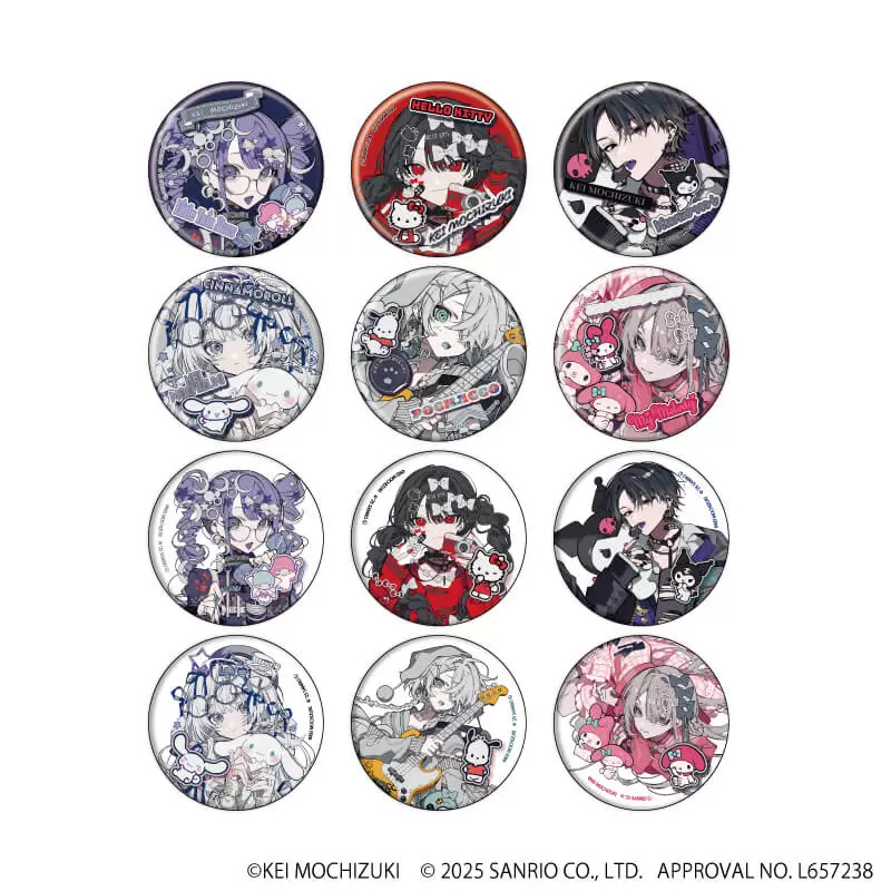 【望月けい 默认初伤】望月けい X 三丽鸥吧唧徽章（代拆）