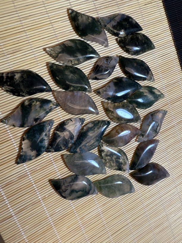 天然水草玛瑙随性吊坠随机发