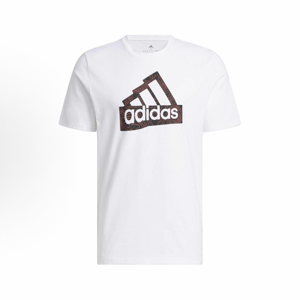 adidas 字母Logo印花圆领美式复古短袖T恤 男款HR2997