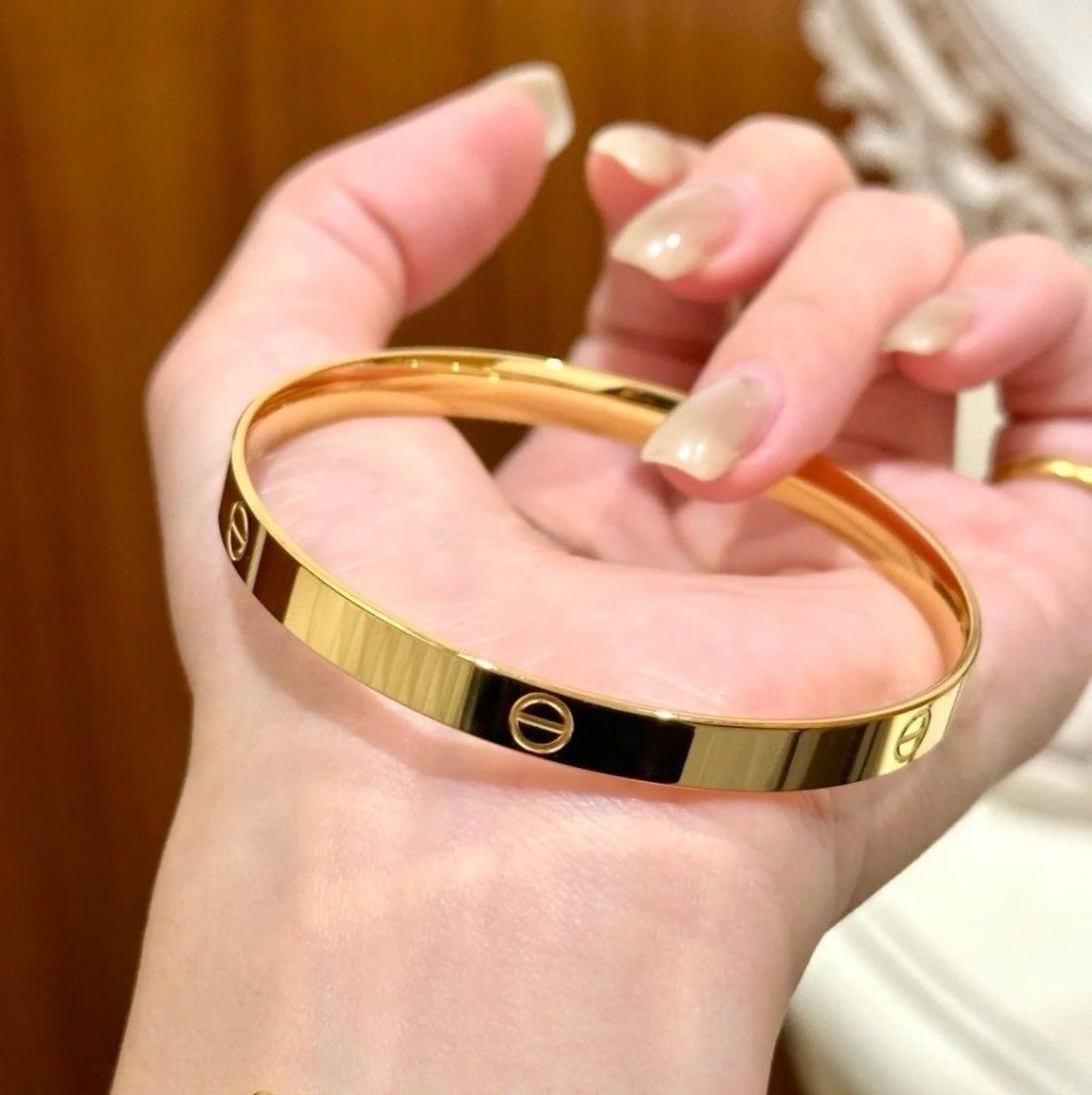 999镀K卡家亮面实心女款不掉色链条百搭-