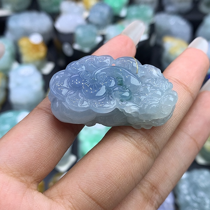 翡翠未镶嵌颈饰天然缅甸翡翠