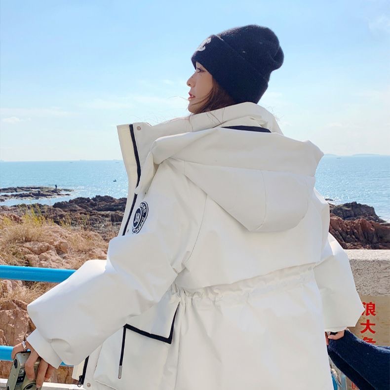 0214 设计感百搭时尚羽绒服外套上衣潮流连帽J4J5J6