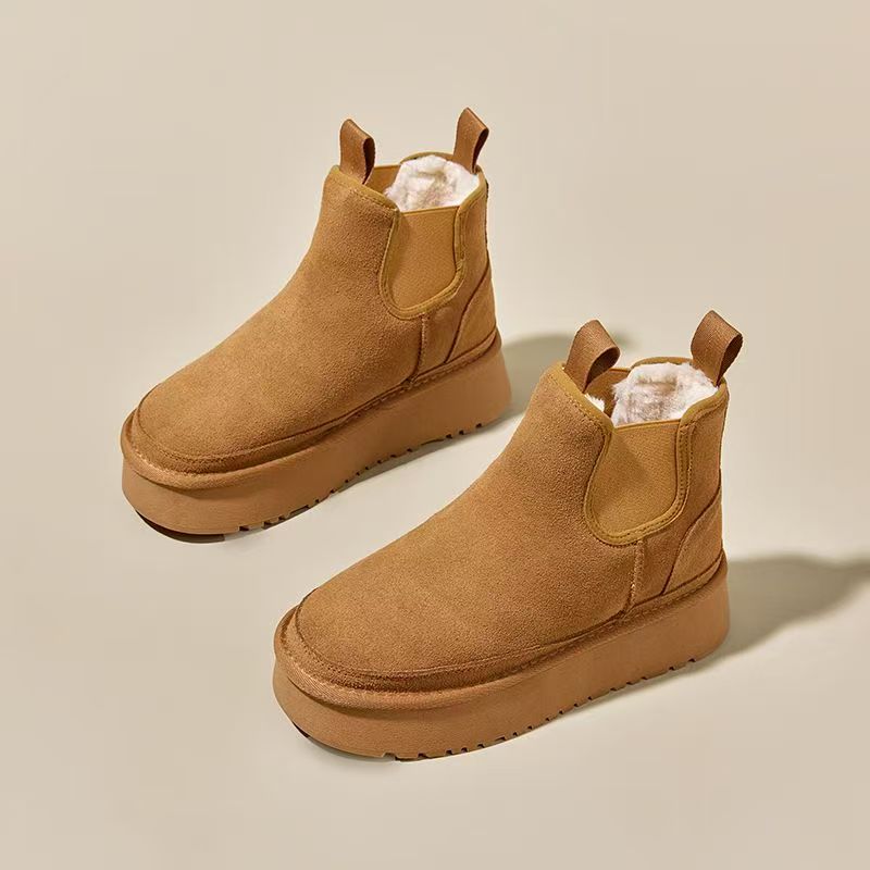 【切尔西】桑坡皮毛一体雪地靴