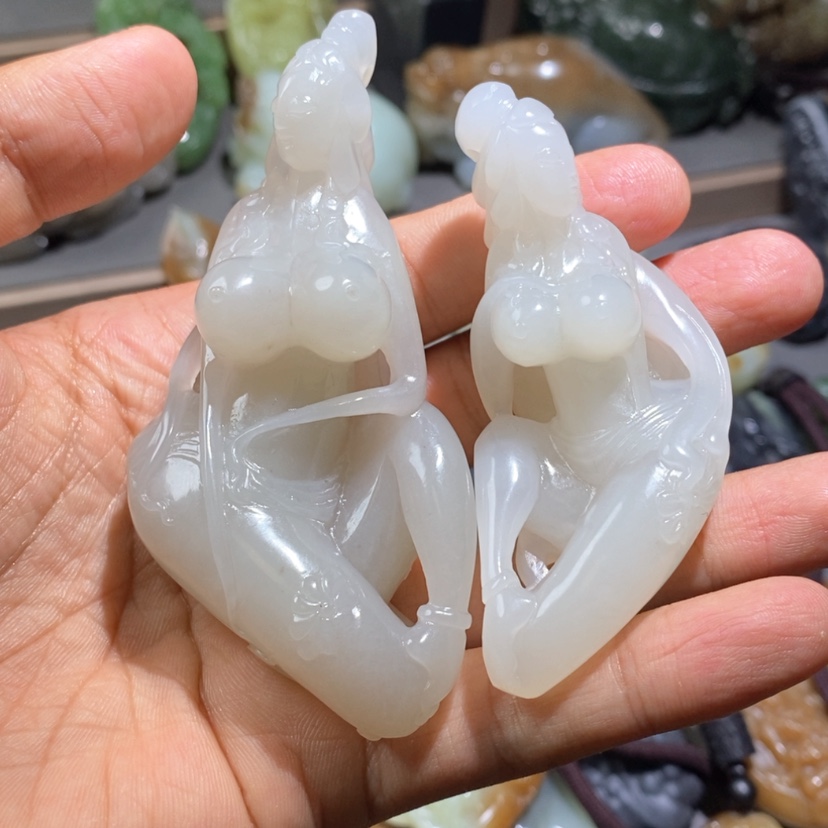 【闪购商品】和田玉未镶嵌挂件相*