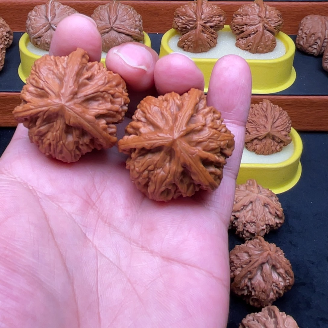 苹***树核桃手串/手链玉龙粗筋