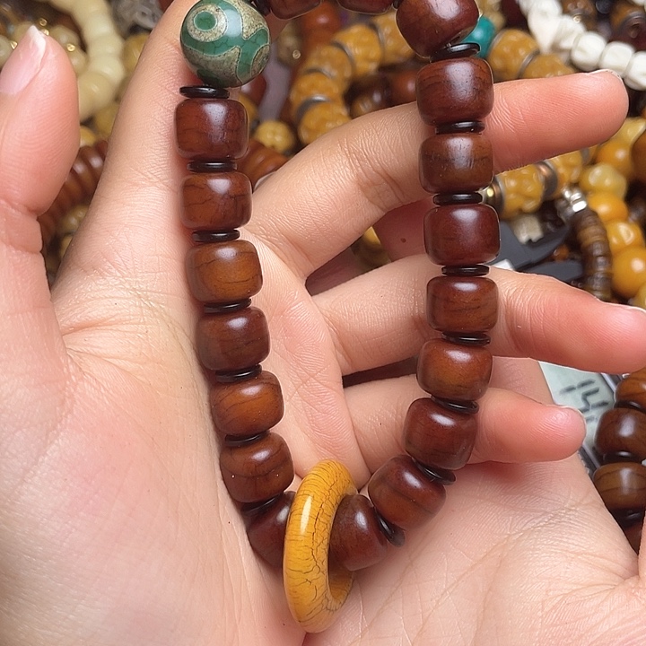 牛骨手串/手链梁*生牦牛骨手串