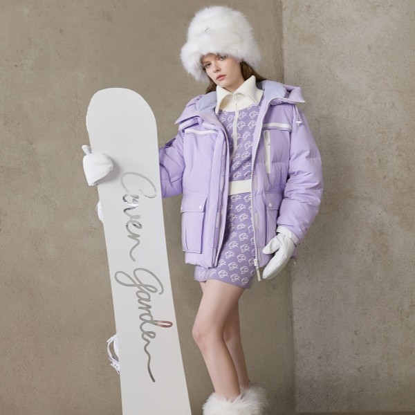 【周周专属】哥文花园高腰少女a字短裙羊毛针织半身裙CTC4031088