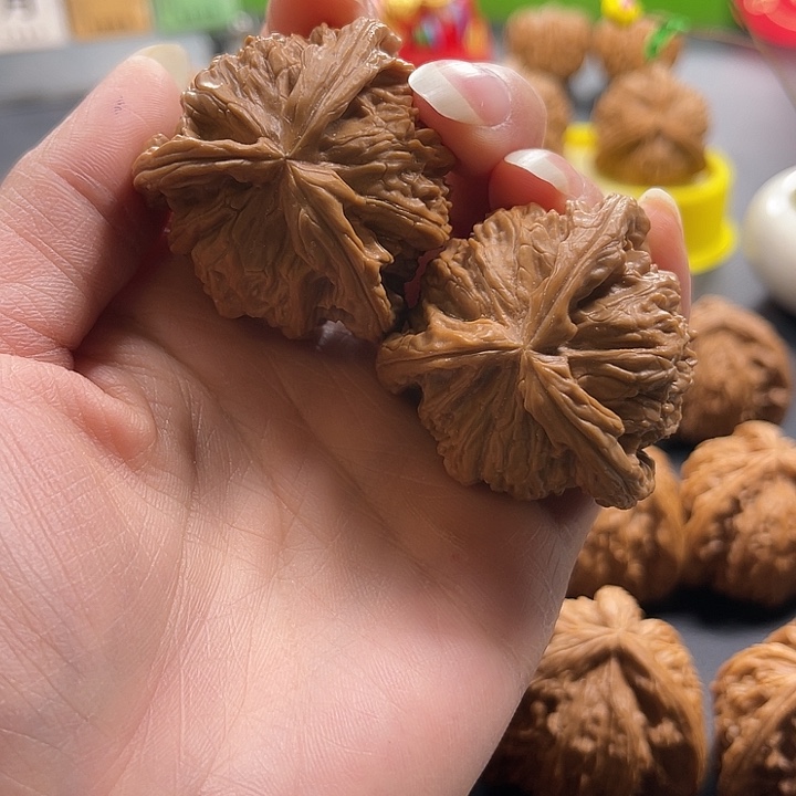 ****m吊坠文玩核桃拼接白奔