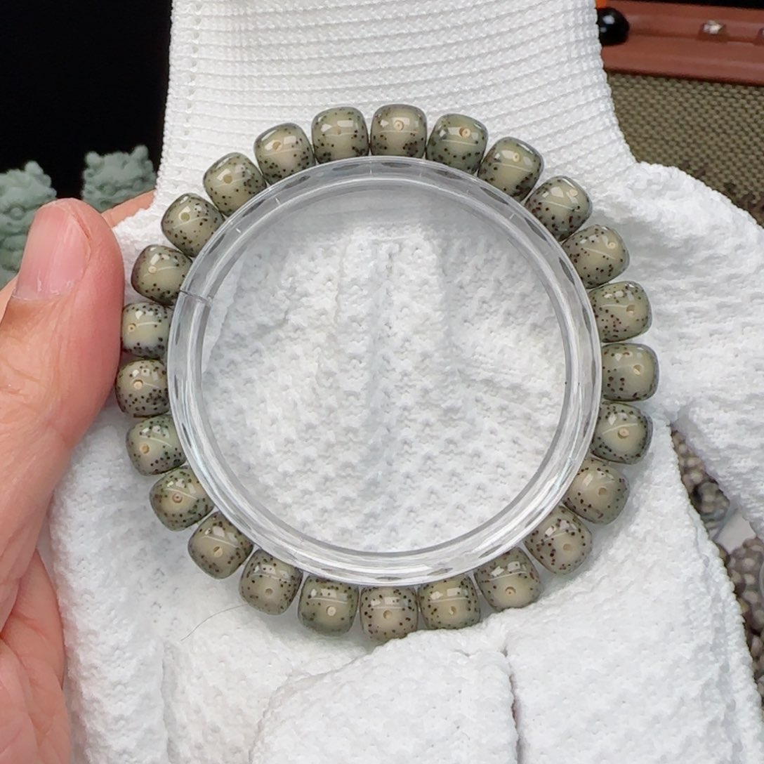 星月菩提手串帝绿果冻大眼睛9*8