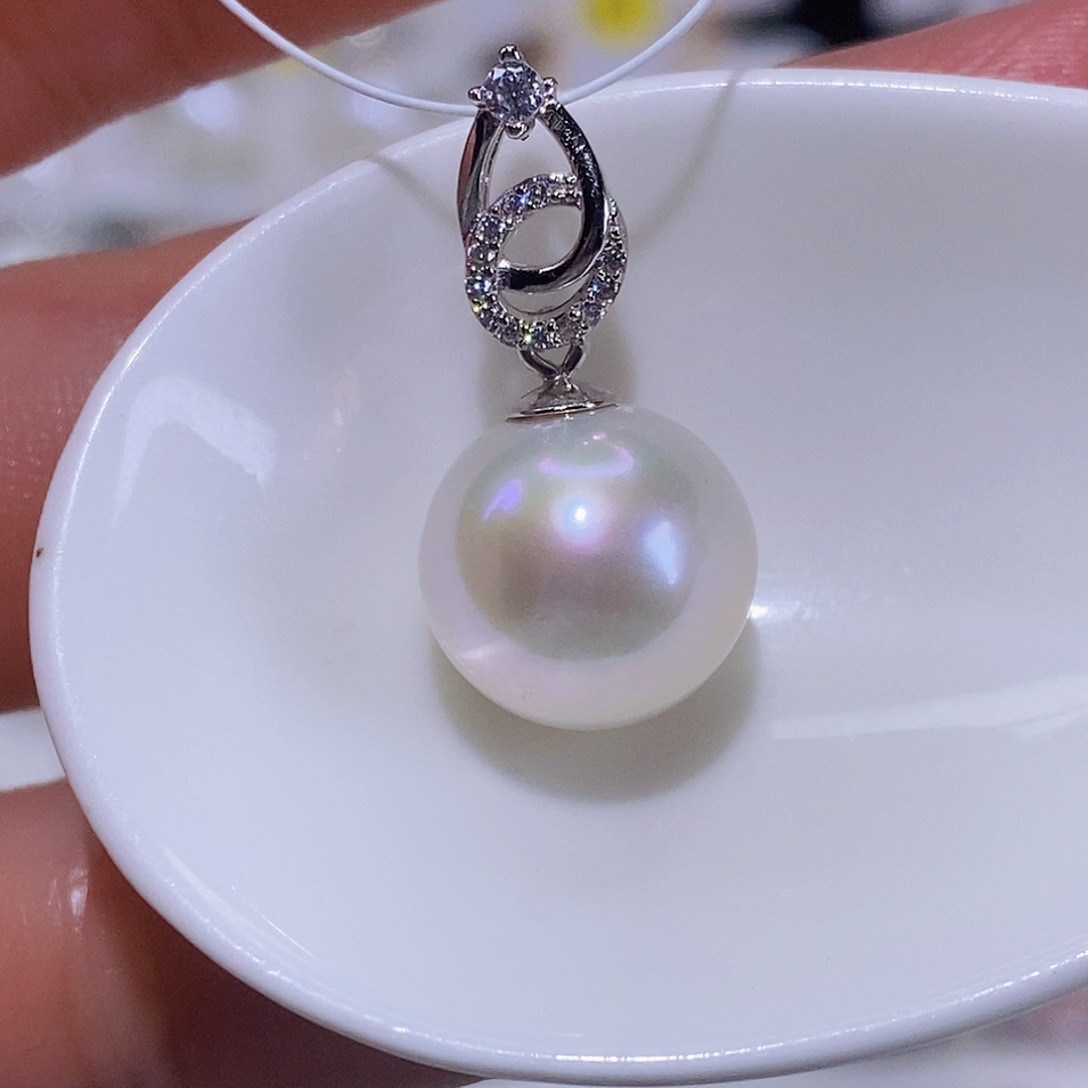 淡水珍珠颈饰银S925镶嵌