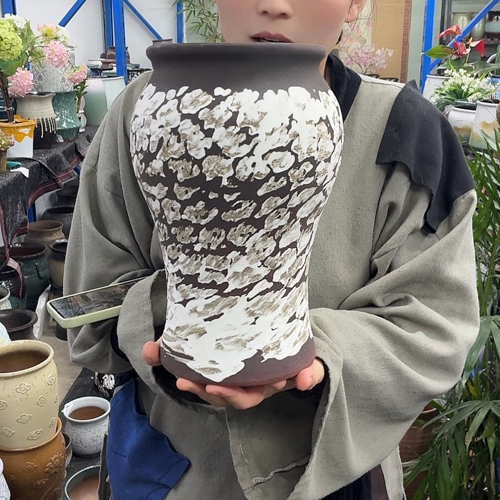 15×27 -粗陶花盆有孔-买买买