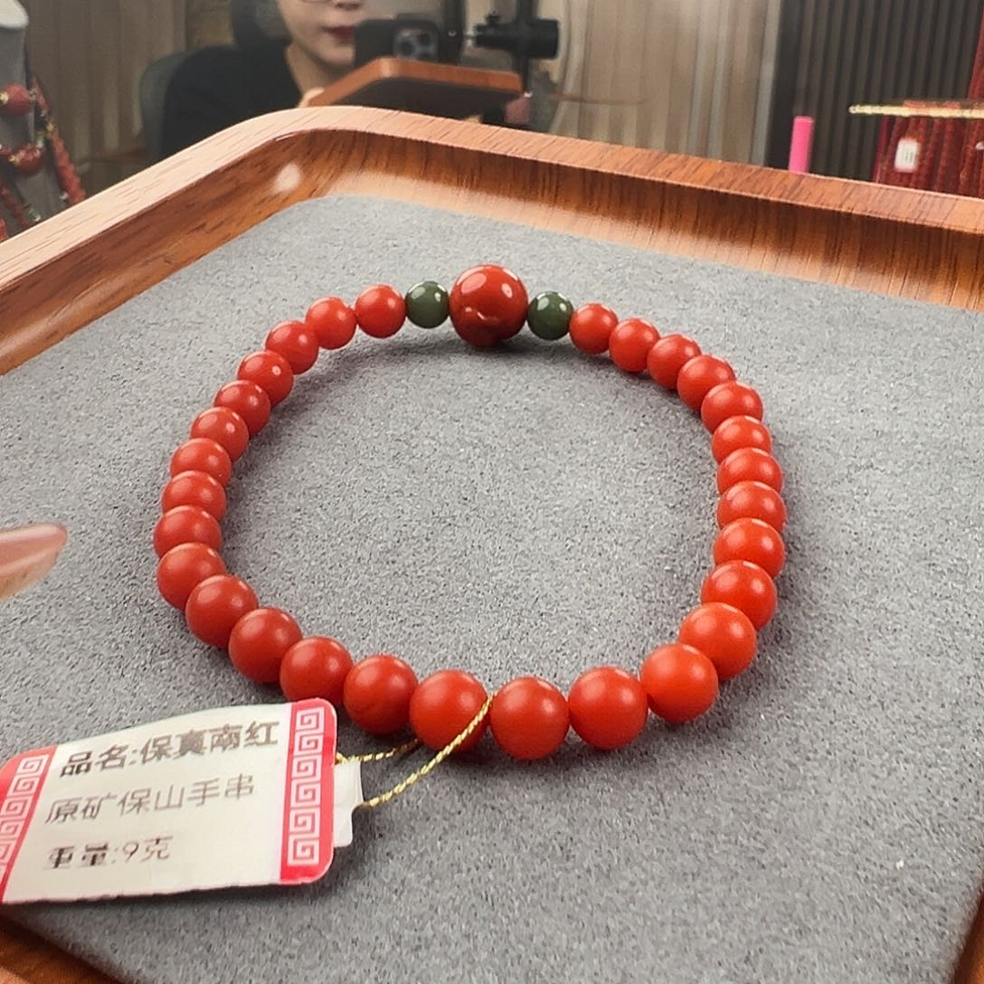南红玛瑙手串未镶嵌