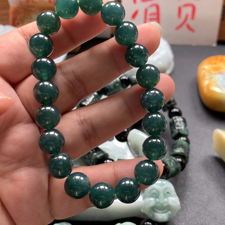 翡翠未镶嵌颈饰保真天然A货翡翠