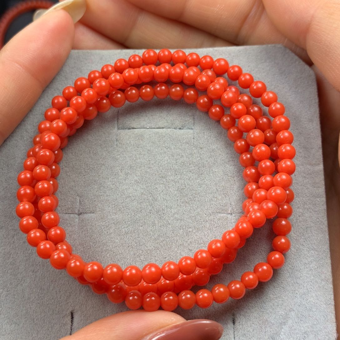 南红玛瑙手串未镶嵌