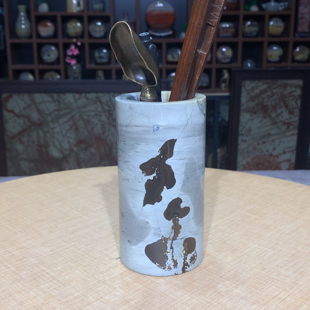 紫砂广西国画石，收藏观赏