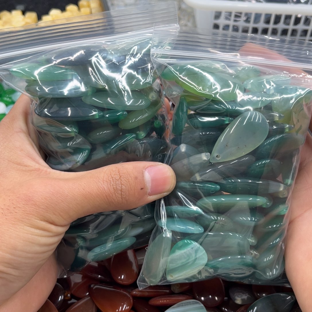 军***工玛瑙/玉髓合金颈饰