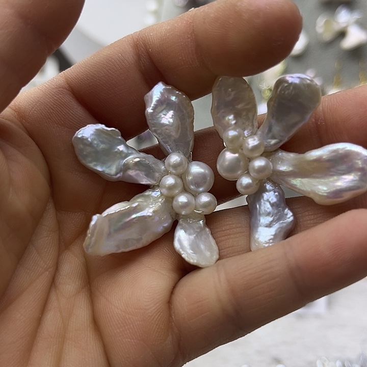 淡水珍珠戒指银S925镶嵌