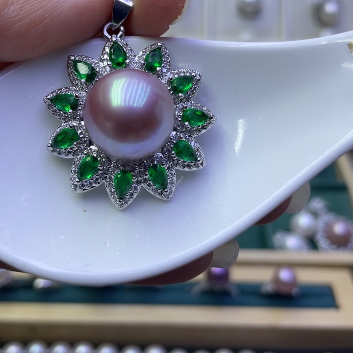 淡水珍珠吊坠(不含链)合金