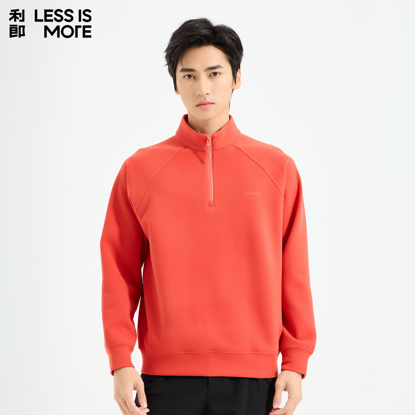 利郎[半拉链卫衣]25冬商场同款都市宽松百搭保暖男士长袖上衣卫衣