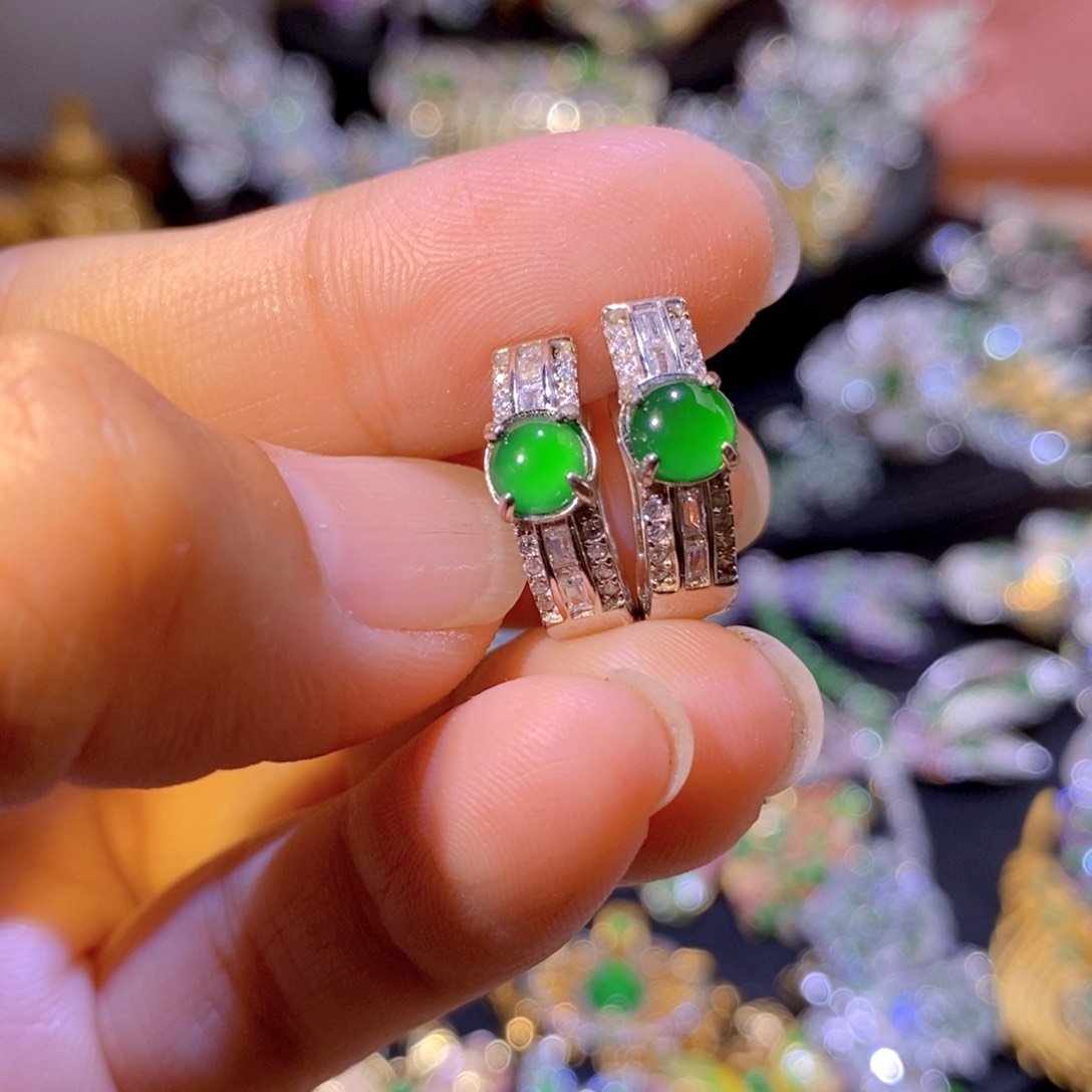 翡翠银S925镶嵌项圈