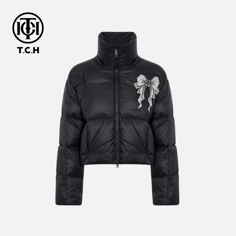 TCH轻奢烫钻工艺时尚百搭情侣款羽绒服T75C19E9007私服tch