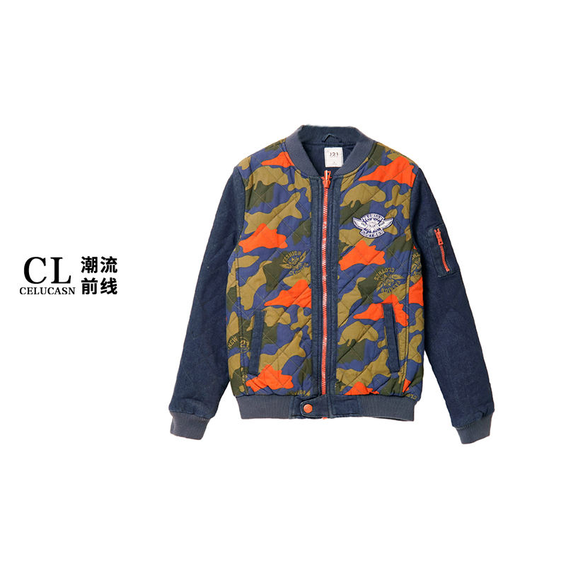 J5VP7102#秋冬潮牌棉衣夹克棒球服小个子加厚外套