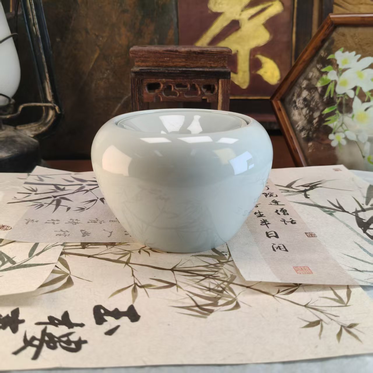 青烟色淡雅建水缸-6675-直播专享