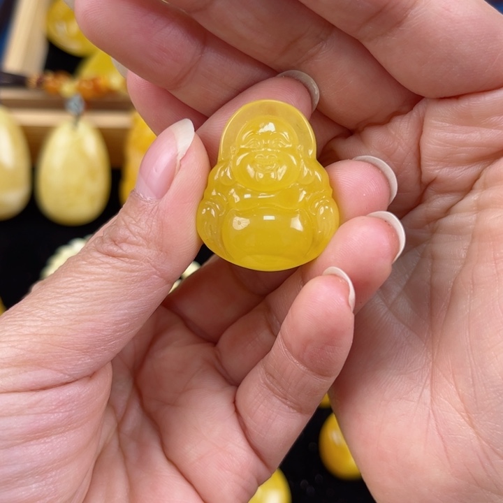 琥珀裸石未镶嵌琥珀蜜蜡