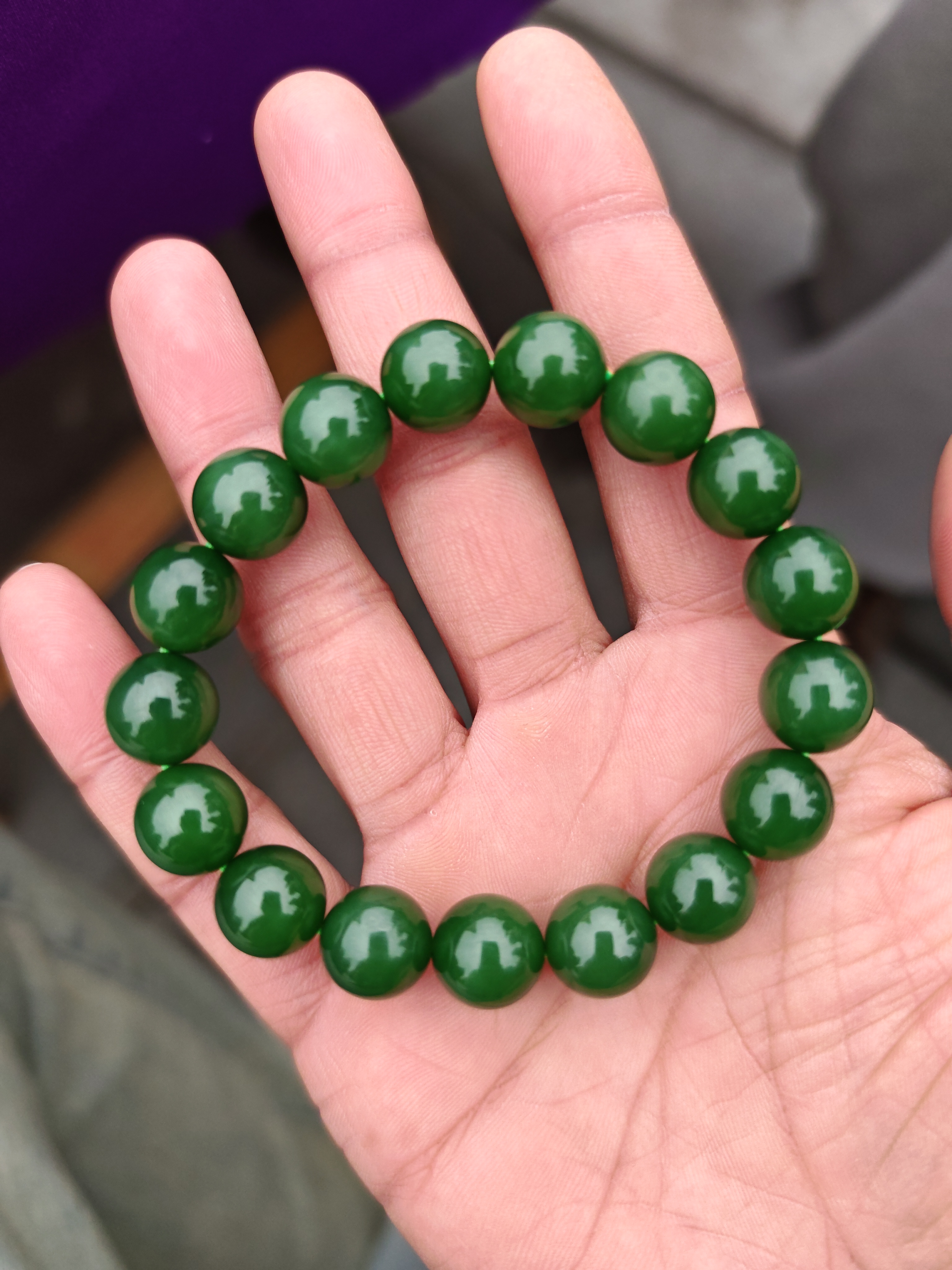 和田玉手串高端奢华款