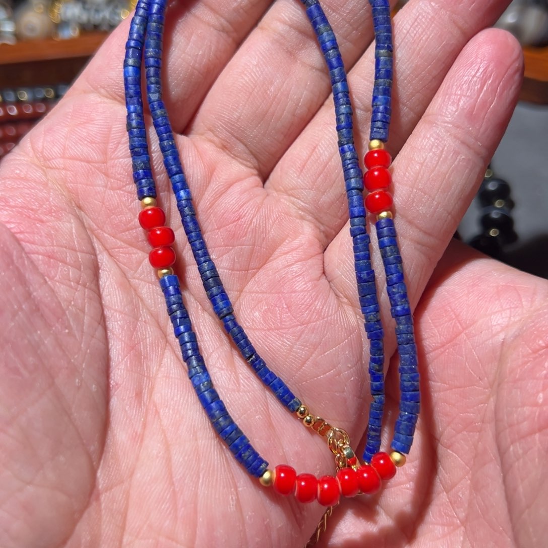 青金石颈饰未镶嵌