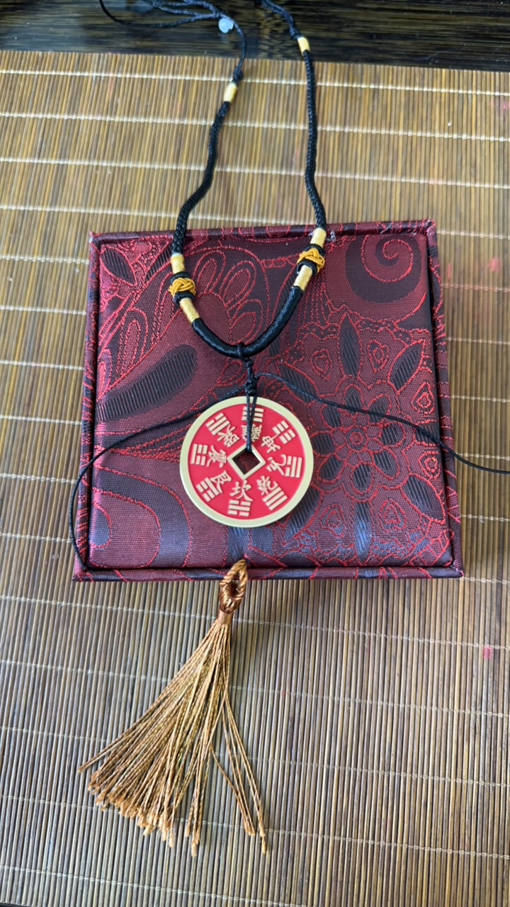 铜吊坠 道生文创 小号山鬼花钱挂件