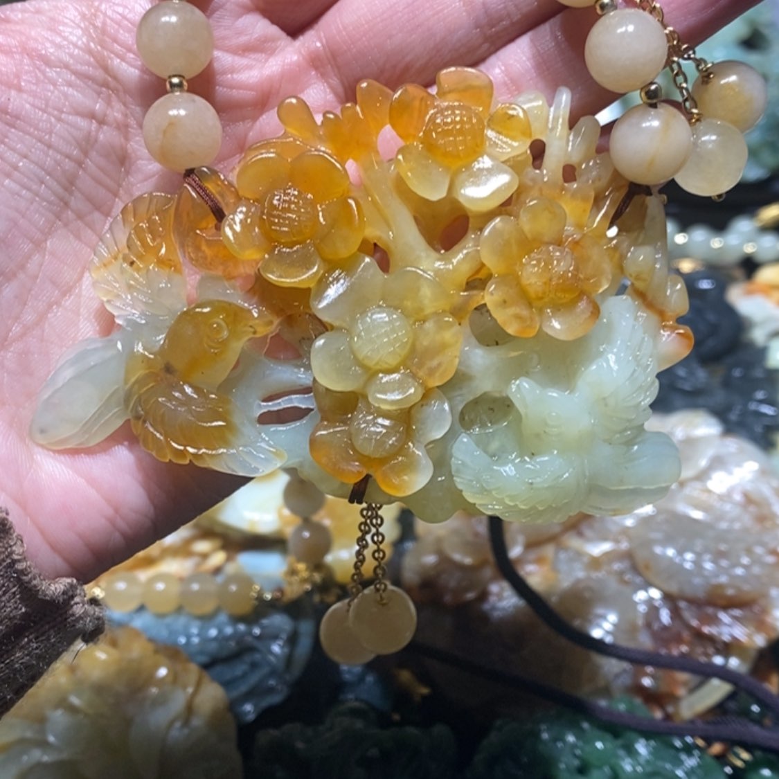 【闪购商品】岫玉毛衣链未镶嵌