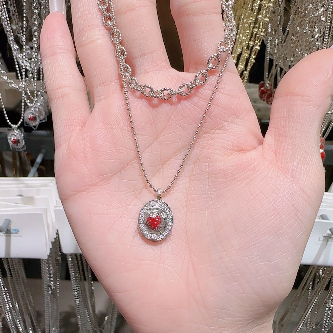 锆石铜合金925银项链