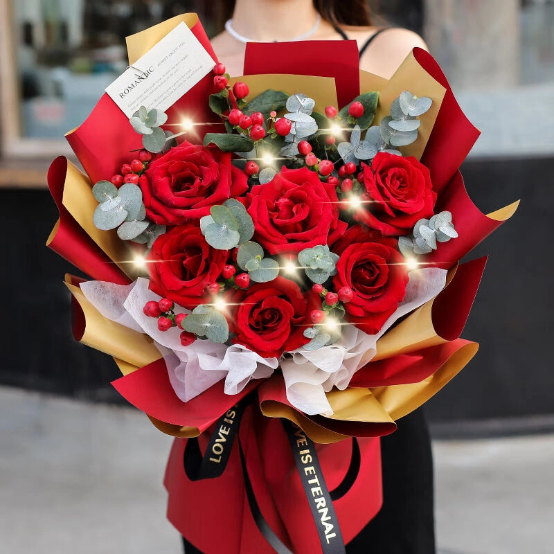 鲜花订购红玫瑰花束送女友老婆生日礼物全国同城配送附近花店直送