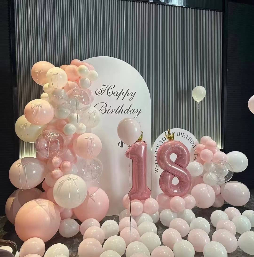 18岁生日场景布置网红气球派对室内
