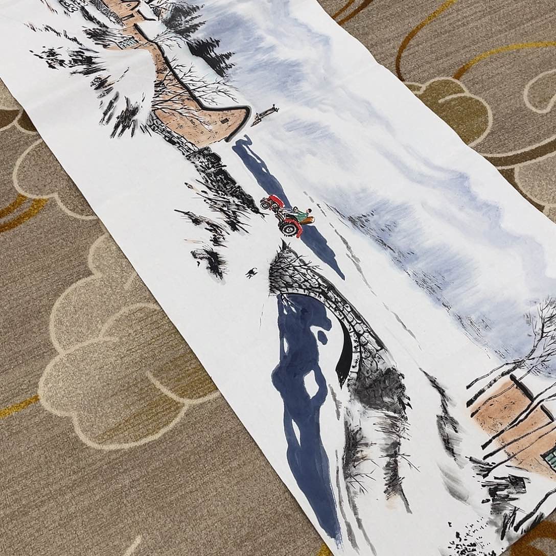 国画青***天书画作品多次入选