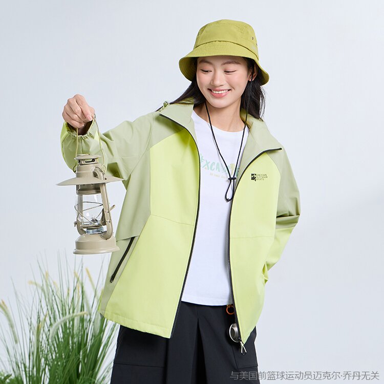 乔丹风衣女款2025秋季新款户外连帽防风防拨水外套女QDFFD2253157