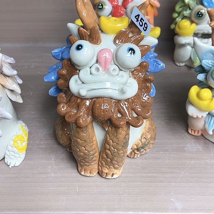 摆件雪****听直播间手工抽象陶瓷摆件459
