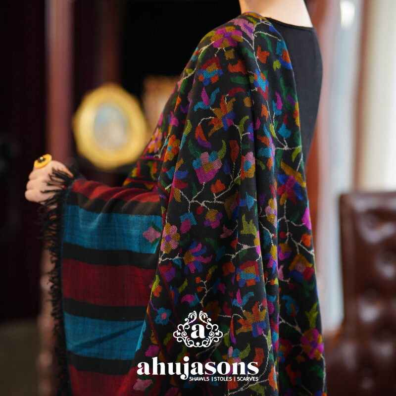 克什米尔pashmina披肩围巾卡尼 135*270 AS02091675