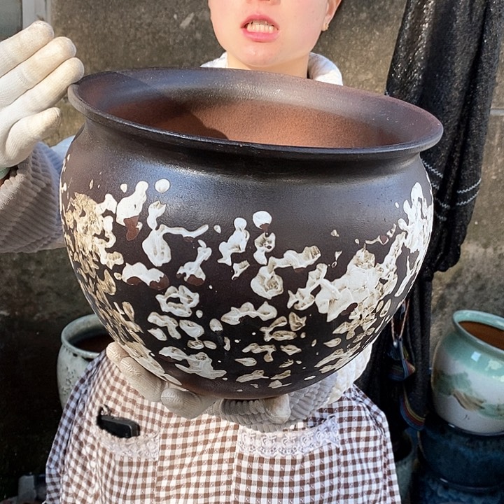 紫砂花盆正品口30高24