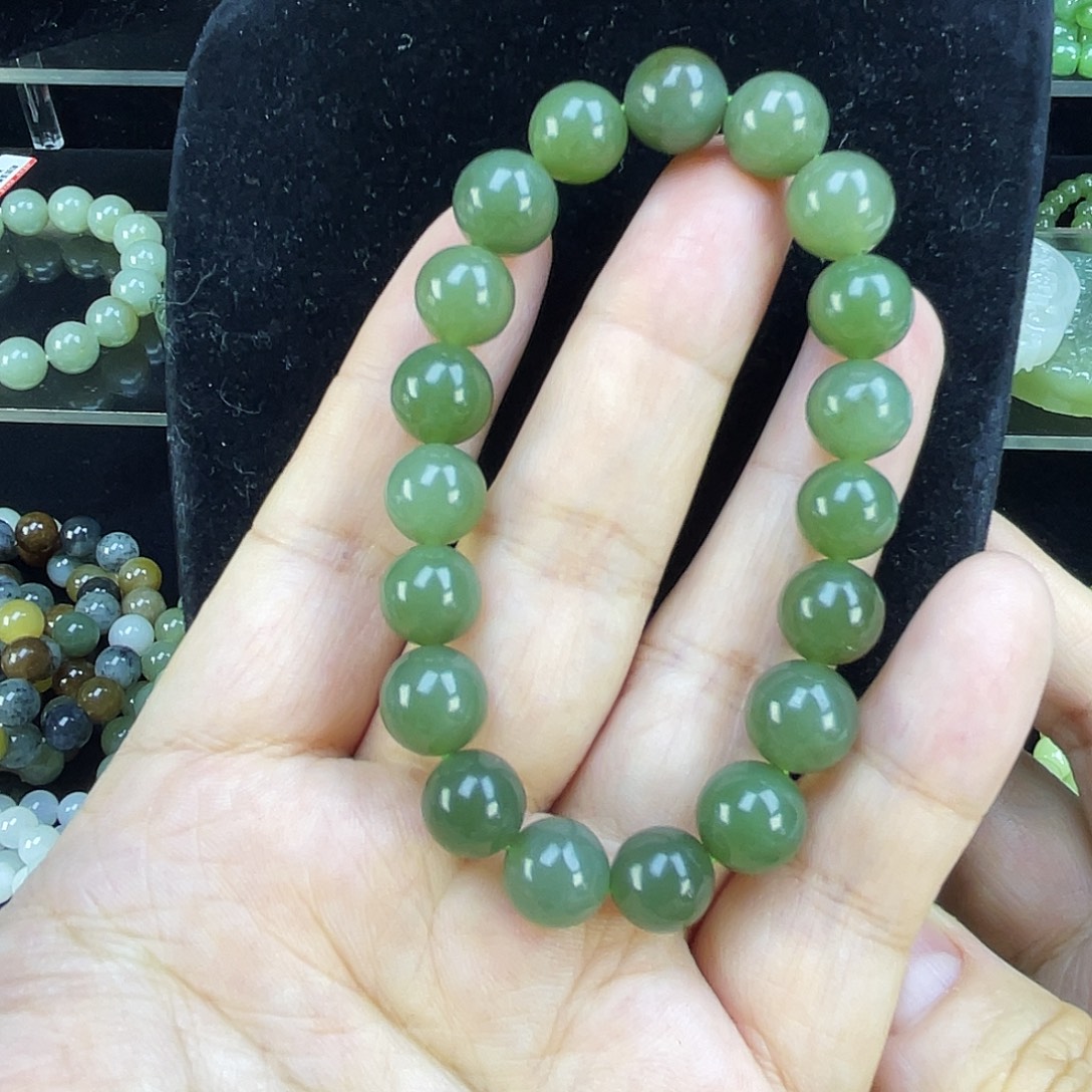 和田玉未镶嵌手链10