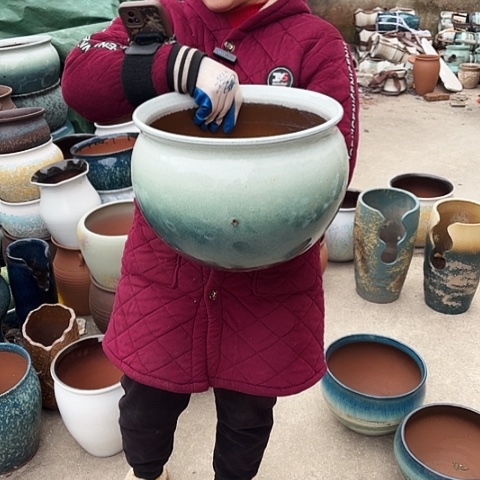 口32高24瑕疵盆子 