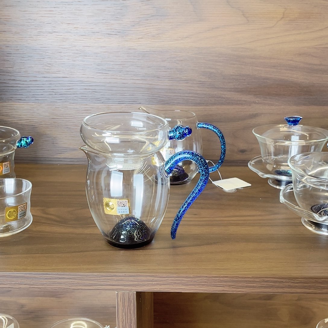 淘**鼠斑斓怡然➕激光宝蓝金茶漏