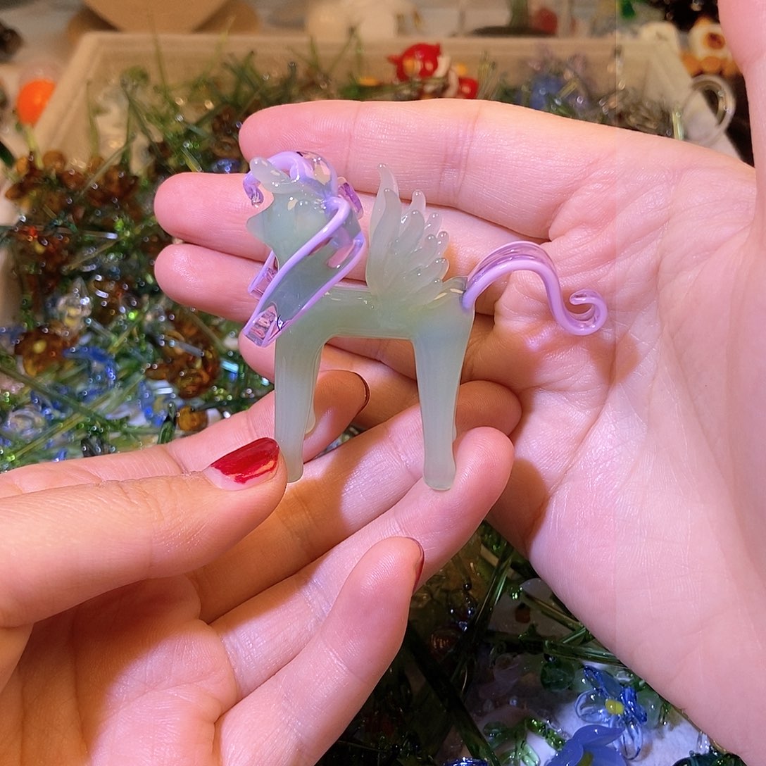 琉璃手工艺品绿色