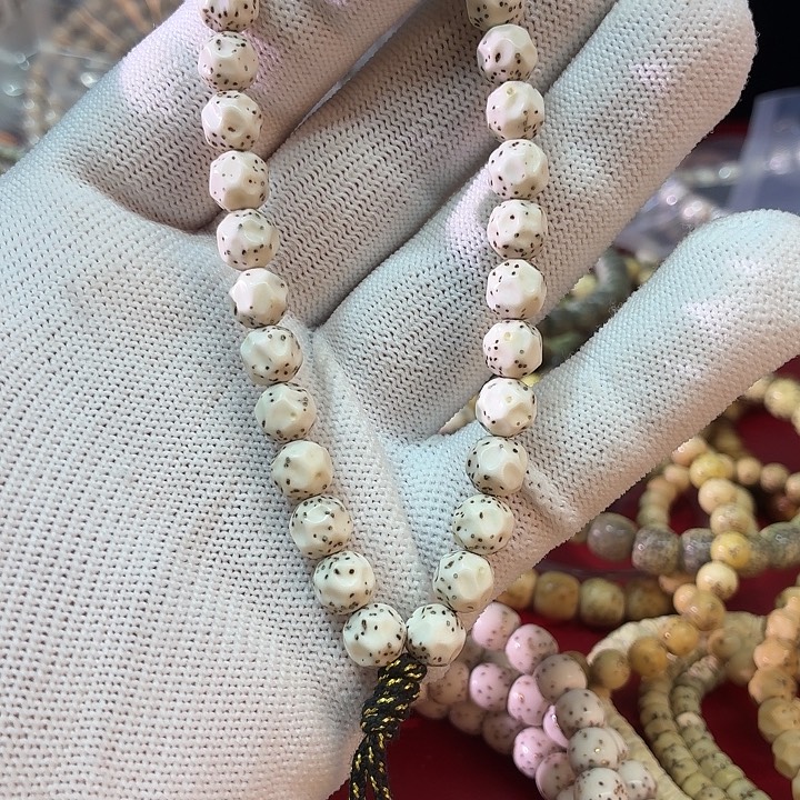 星月菩提吊坠8改骨瓷白无相数星星