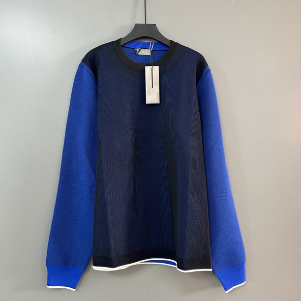 未使用 DIOR/迪奥 迪奥蓝色圆领上衣