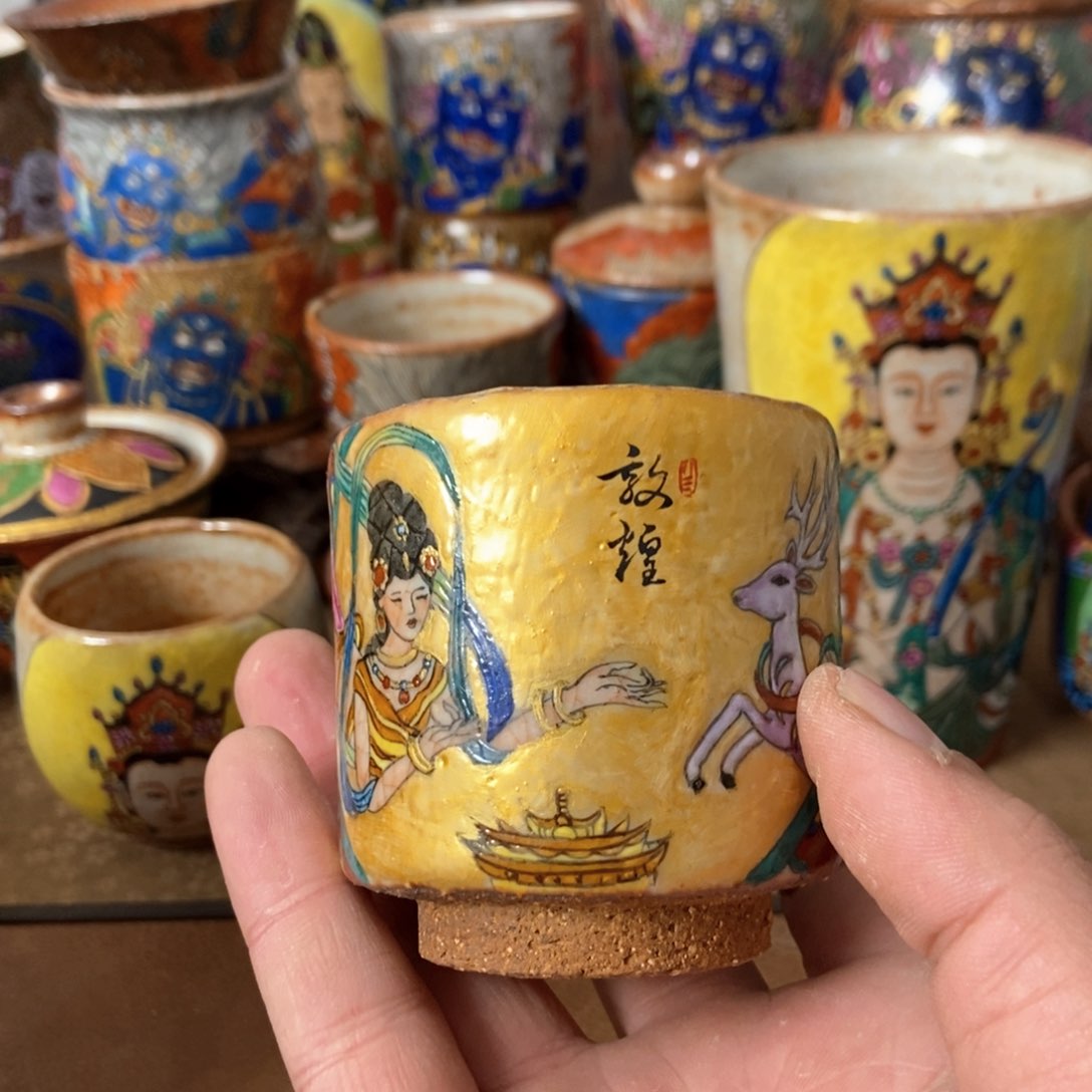 手工手工制作的一款敦煌飞天