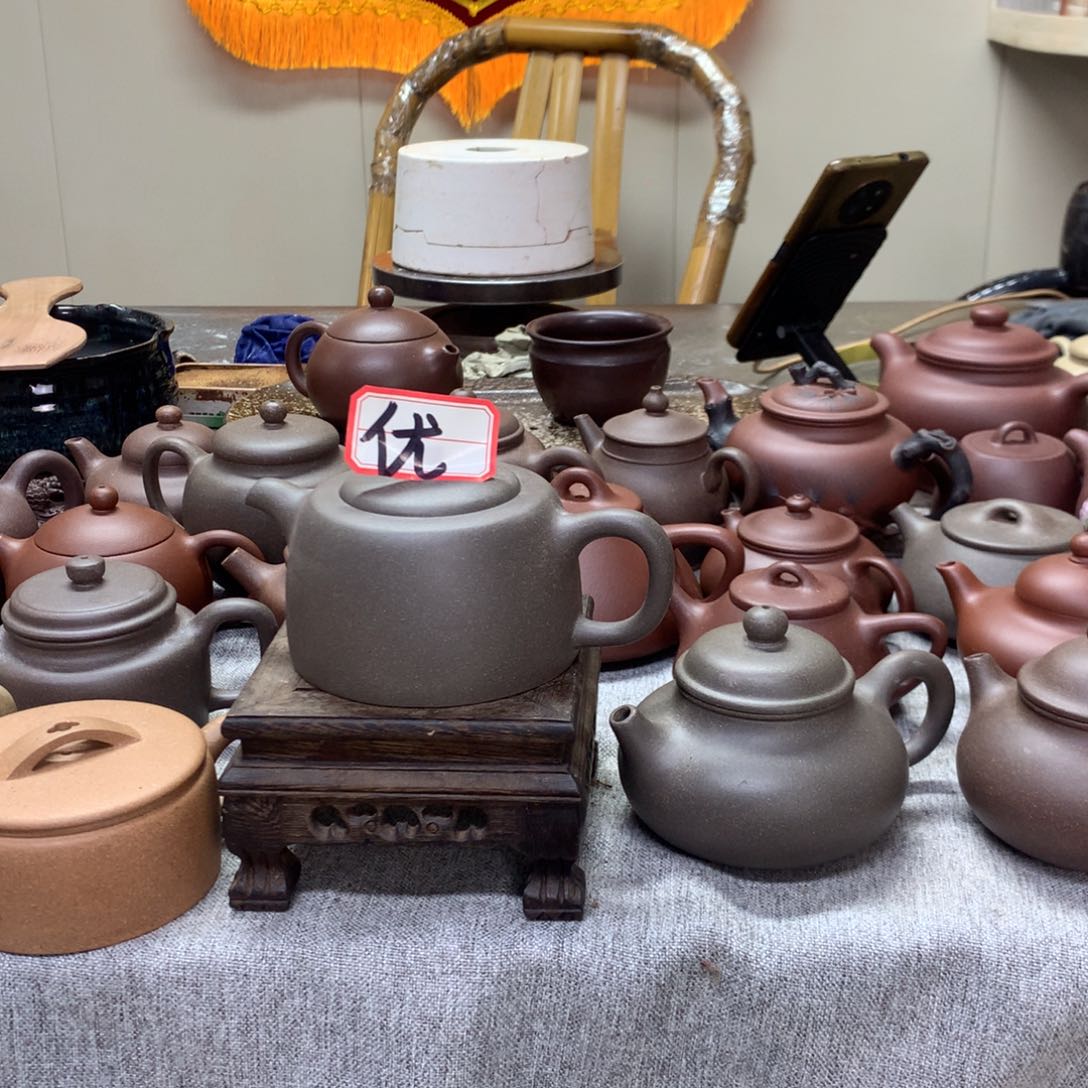 紫泥茶壶李**木半手工制作260 C