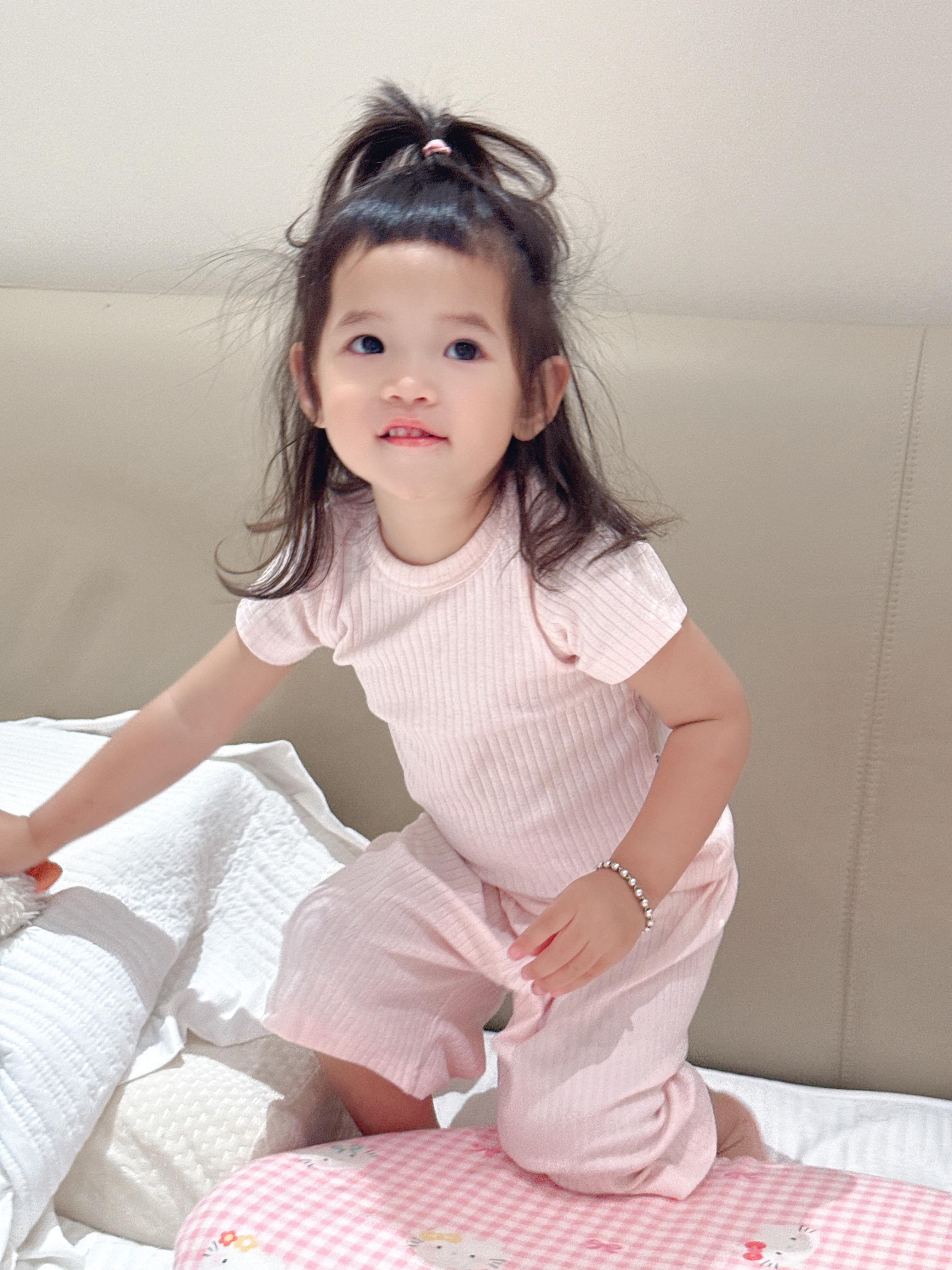 麦米原创【呼吸套装】夏款纯棉透气网眼套装